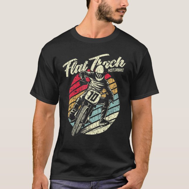 Camiseta Motomotocicleta Flat Track (Frente)