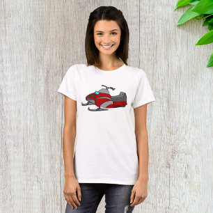 Camiseta Motoneta Vermelha e Cinza