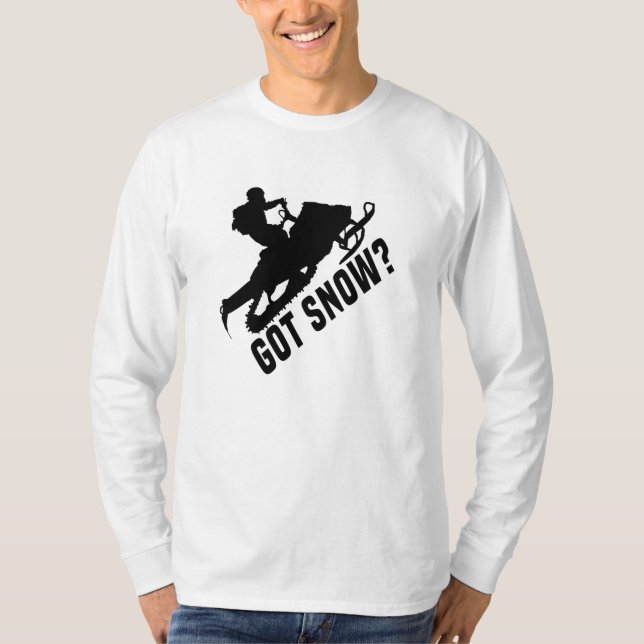 Camiseta Motoneve - Presentes de Motoneve com Neve (Frente)