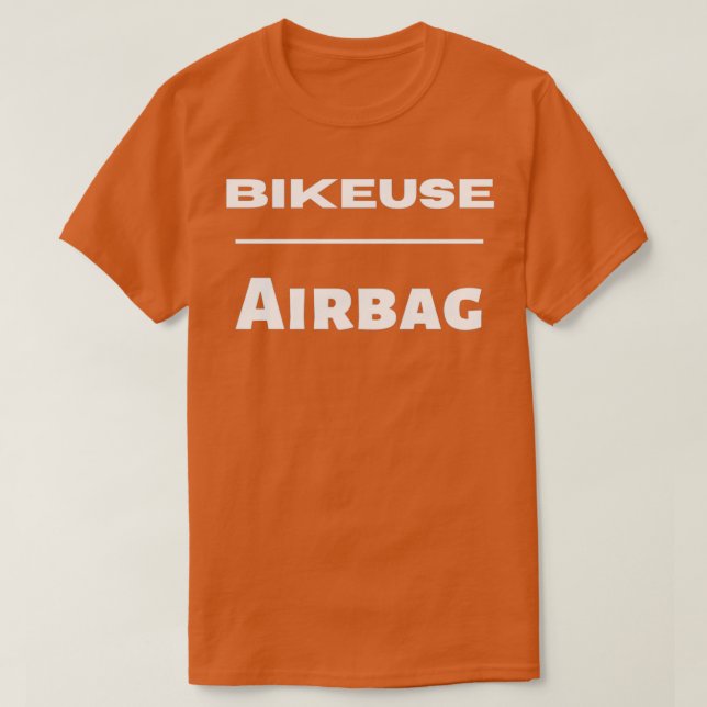 Camiseta motoqueiro de Airbag presentes Humor  (Frente do Design)