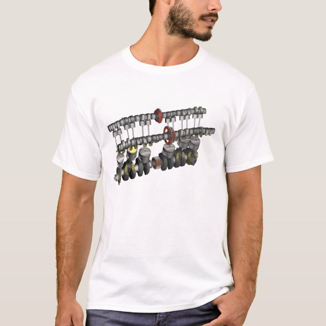 Camiseta Motor 1000 da motocicleta de CBX (Frente)