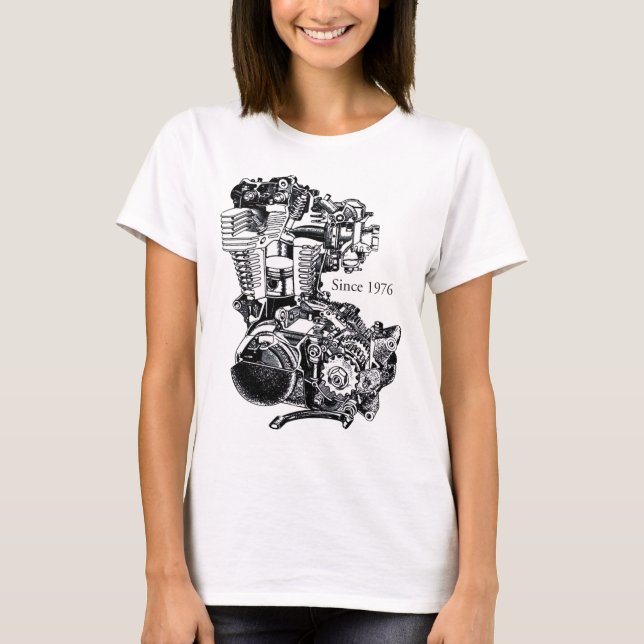 Camiseta Motor 1 de XT 500 (Frente)