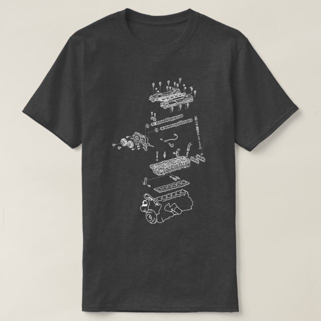 Camiseta Motor 2JZ 1 (Frente do Design)