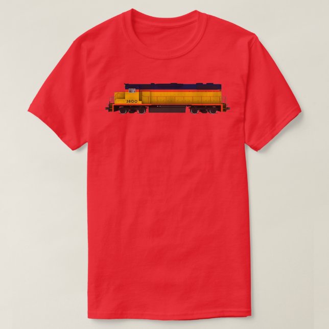 Camiseta Motor 5 do comboio ferroviário (Frente do Design)