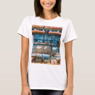 Camiseta Motor a diesel imperial do Atlas antigo e enferruj