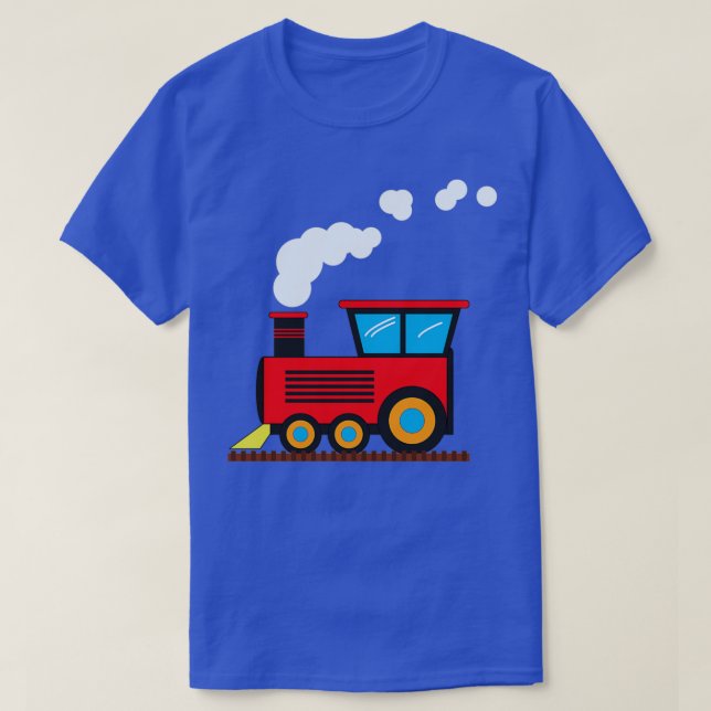 Camiseta Motor a vapor de locomotiva no caminho de ferro pa (Frente do Design)