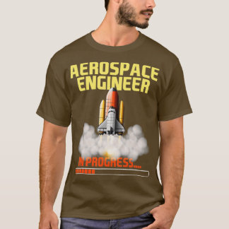 Camiseta Motor aeronáutico do Engenheiro aeroespacial em cu