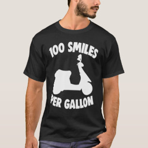 Camiseta Motor Bikers Moped Motorcycle Patinete 100 Sorriso