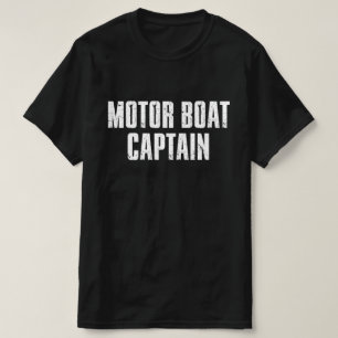 Camiseta Motor Boat Capitão Funny Retro