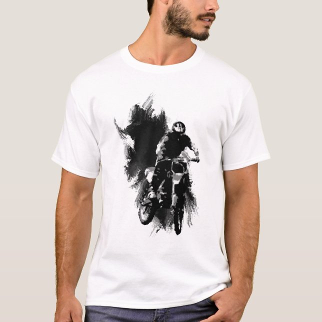 Camiseta Motor Cross Grunge (Frente)