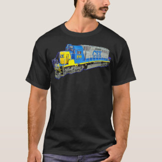 Camiseta Motor CSX do comboio de mercadorias