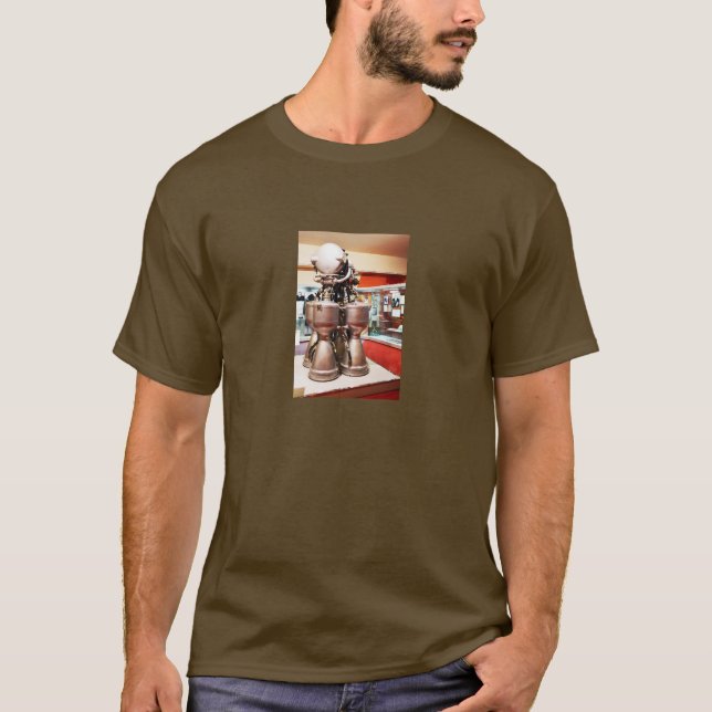 Camiseta Motor de foguete líquido (Frente)