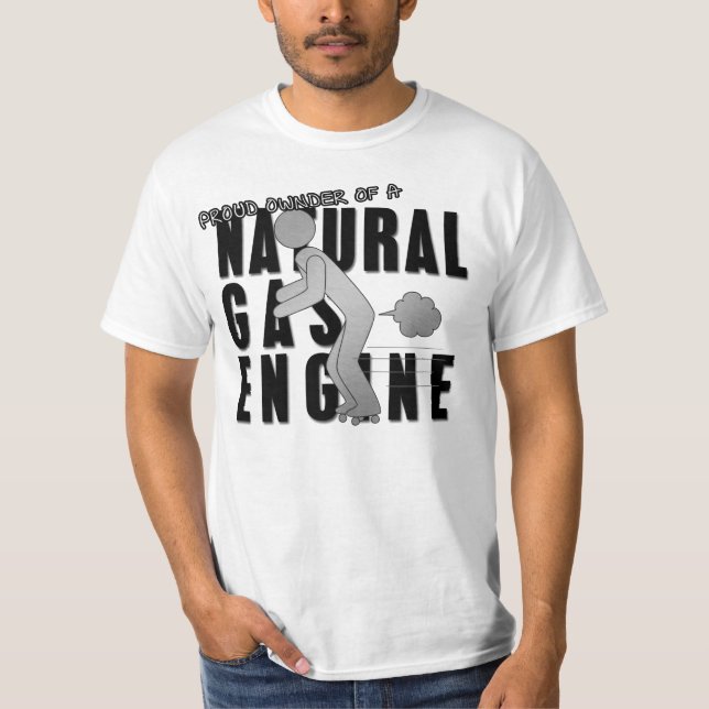 Camiseta Motor de gás natural 2 (Frente)