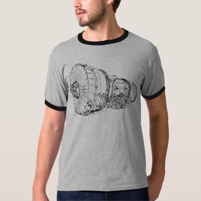 Camiseta Motor de jato (Frente)