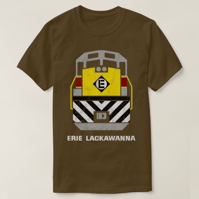Camiseta Motor do Comboio Aéreo Erie Lackawanna (Frente do Design)
