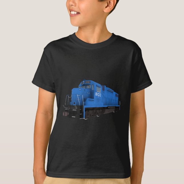 Camiseta Motor do comboio azul: (Frente)