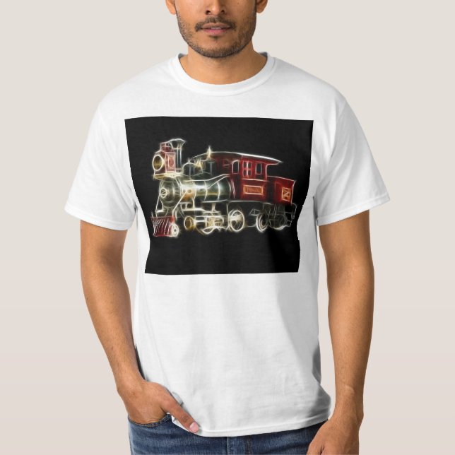 Camiseta Motor locomotivo do trem do vapor (Frente)
