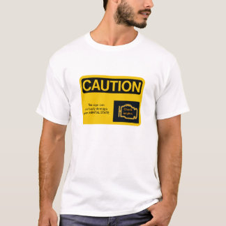 Camiseta Motor-Luz do CUIDADO, motor da verificação,