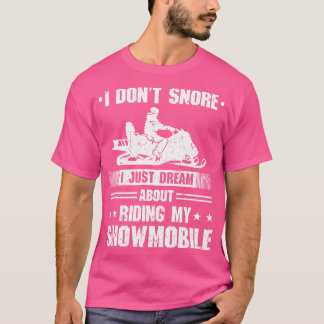 Camiseta Motor Sled Winter Sports Funny Snowmobily