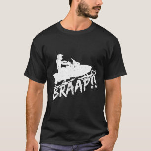 Camiseta Motor Snowmobile Braap Engraçado Sled Snowmobiling