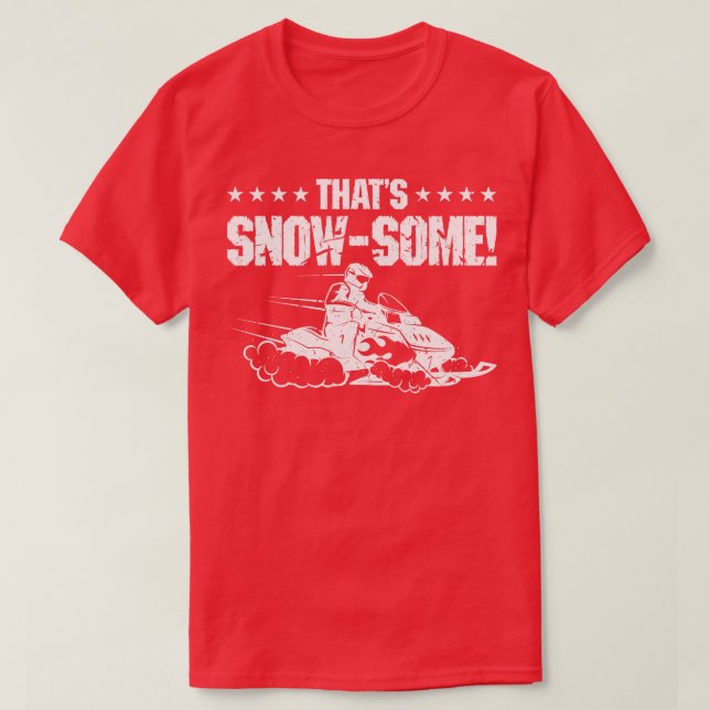 Camiseta Motor Snowmobile Motor Sled Snowmobiler (Frente do Design)