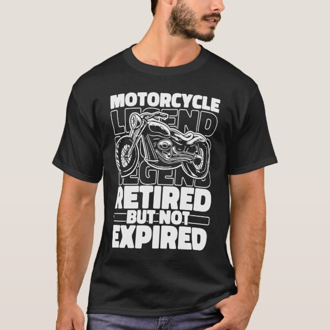 Camiseta Motorbiker Retired Biker Motorbike Motorcyclist  M (Frente)