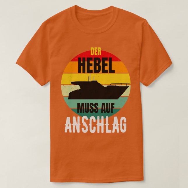 Camiseta Motorboot Kapitn Sportboot Bootsfhrerschein (Frente do Design)