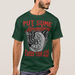 Camiseta Motorcycle Biker Coloca Algumas Aventuras Entre Se