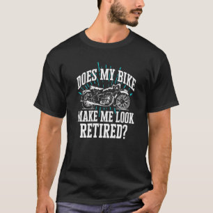 Camiseta Motorcycle Biker Motocross Bike Rider aposentado R