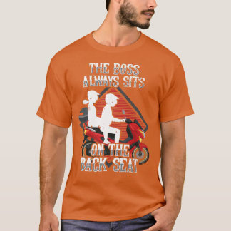 Camiseta Motorcycle Biker Rider O Chefe Está Sempre Preso