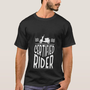 Camiseta Motorcycle Driver Biker Sco certificado para mulhe