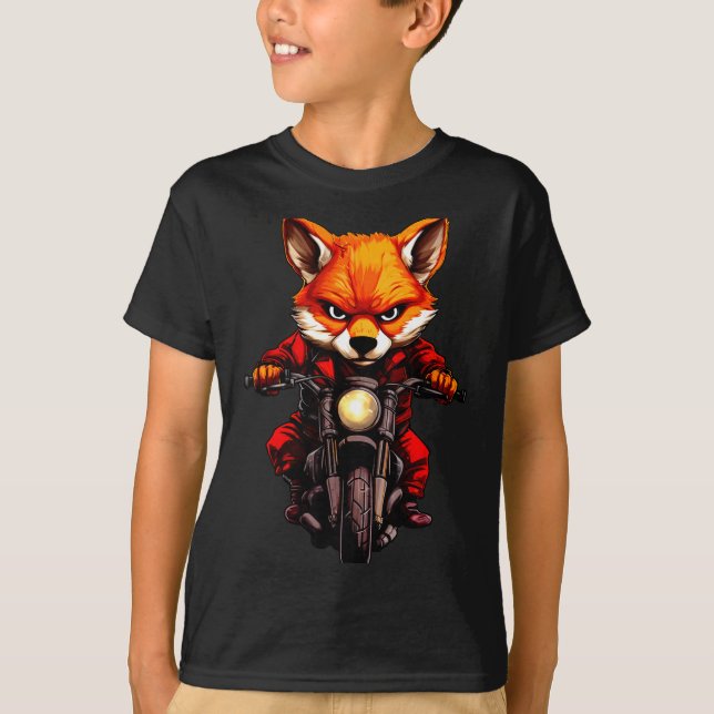 Camiseta Motorcycle Foxes  (Frente)