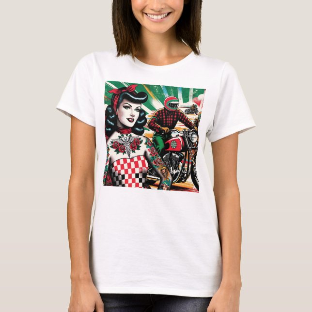 Camiseta Motorcycle Girl (Frente)