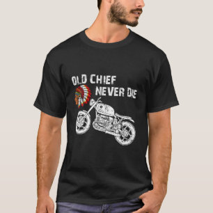 Camiseta Motorcycle Indian Old Chief Nunca Morre Hoodie