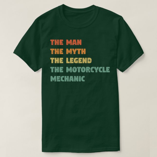Camiseta Motorcycle Mechanic Funny Gift para ele Motorcycle (Frente do Design)