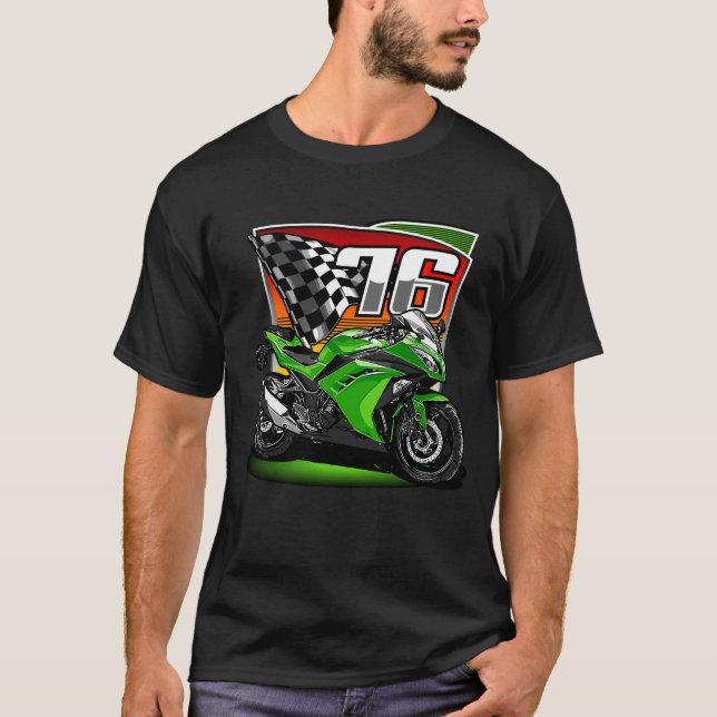 Camiseta Motorcycle Racing 76 Graphic T-Shirt (Frente)