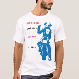 Camiseta Motorcycle Ride Speed and Freedom Design