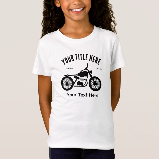 Camiseta Motorcycle Ride Speed and Freedom Design (Frente)