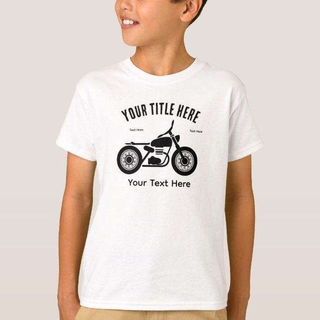 Camiseta Motorcycle Ride Speed and Freedom Design (Frente)