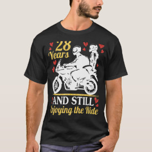 Camiseta Motorcycle Riders Casado 28 Anos E Ainda Aproveita