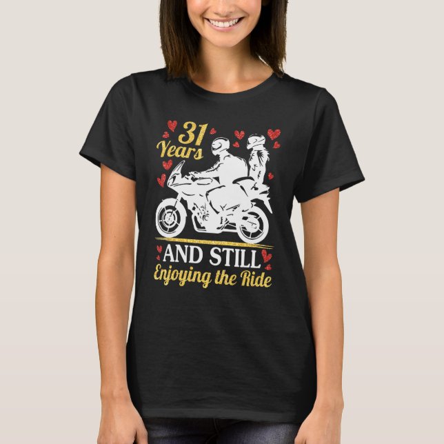 Camiseta Motorcycle Riders Casado 31 Anos E Ainda Aproveita (Frente)