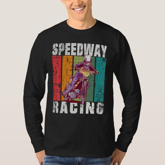 Camiseta Motorcycle Speedway Racing Flat Track (Frente)