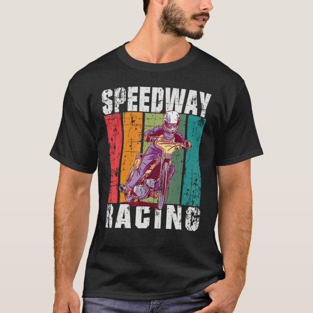 Camiseta Motorcycle Speedway Racing Flat Track (Frente)