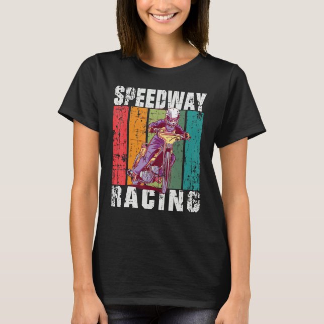 Camiseta Motorcycle Speedway Racing Flat Track (Frente)