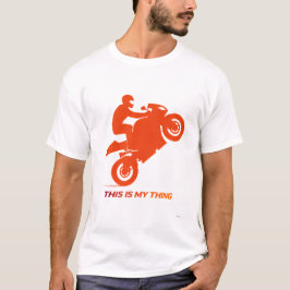 Camiseta Motorcycle Stunt Silhouette Action Lifestyle