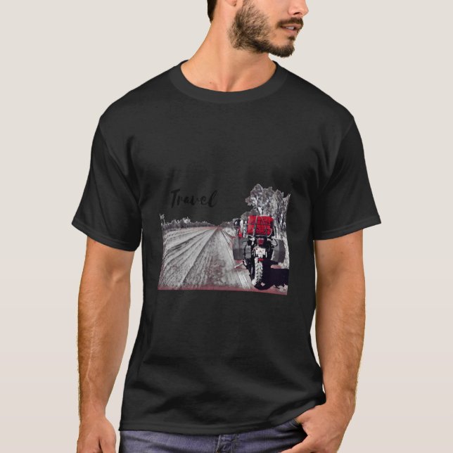 Camiseta Motorcycle Travel Adventure Bike (Frente)