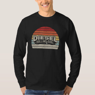 Camiseta Motores Diesel Rolantes De Carvão Retro Funny Moto