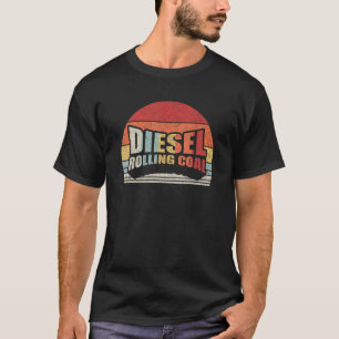 Camiseta Motores Diesel Rolantes De Carvão Retro Funny Moto