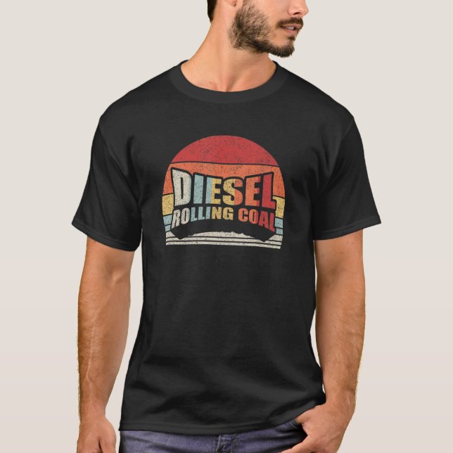 Camiseta Motores Diesel Rolantes De Carvão Retro Funny Moto (Frente)