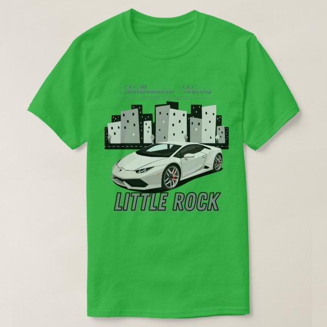 CAMISETA MOTORES MILHONAIRE LAMBO DE CINZAS DE ROCK (Frente do Design)